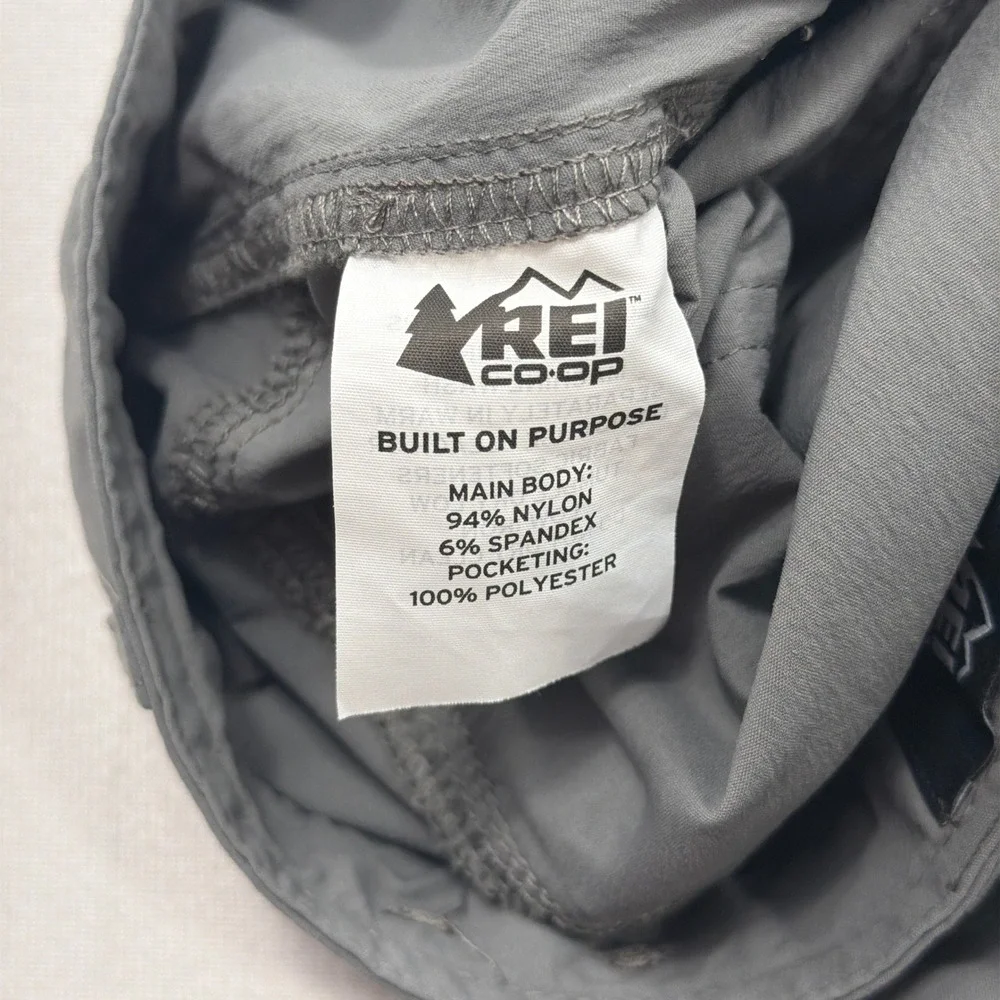 REI Co-op Convertible Pants Sahara Relaxed Fit Gray Hiking Women Size 6 Petite